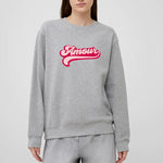 Load image into Gallery viewer, French Conenction Amour Graphic Sweatshirt - Light Grey Melange
