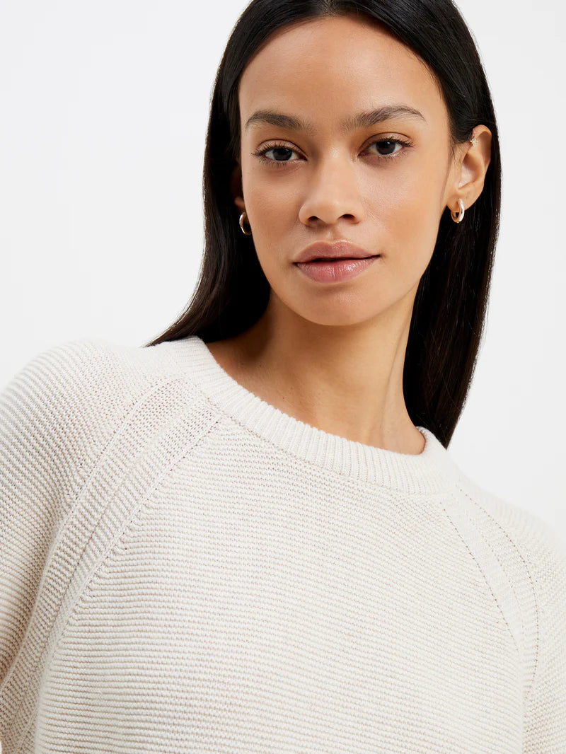 French Connection Lilly Mozart Crew Neck Jumper - Oatmeal Mel