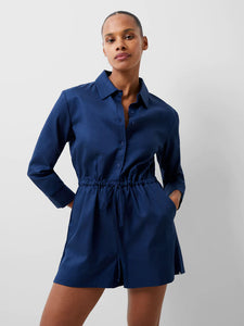 French Connection Bodie Blend Playsuit - Midnight Blue