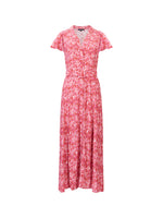 Load image into Gallery viewer, French Connection Cass Eco Delphine Midi Dress - True Red Multi
