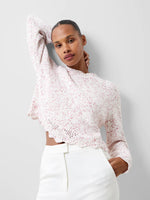 Load image into Gallery viewer, French Connection Nevanna Recycled Scallop Hem Sweater - Rose Kiss
