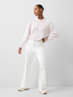 Load image into Gallery viewer, French Connection Nevanna Recycled Scallop Hem Sweater - Rose Kiss
