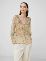 Load image into Gallery viewer, French Connection Aleezia Hallie Crinkle Shirt - Pear
