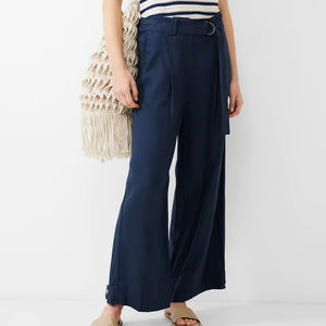 French Connection Elkie Twill Trousers - Marine