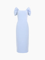 Load image into Gallery viewer, French Connection Echo Crepe Midi Dress - Cashmere Blue
