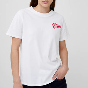 French Conenction Amour Graphic T-Shirt - Linen White