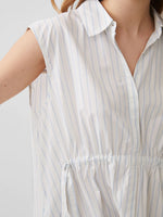 Load image into Gallery viewer, French Connection Rhodes Poplin Stripe Shirt Dress - White/Cashmerestripe
