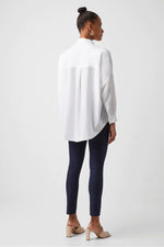 Load image into Gallery viewer, French Connection Rhodes Recycled Crepe Popover Shirt - Winter White
