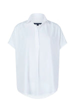 Load image into Gallery viewer, French Connection Crepe Light Recycled Popover Shirt - Winter White
