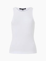 Load image into Gallery viewer, French Connection Rassia Sheryle Ribbed Tank Top - White
