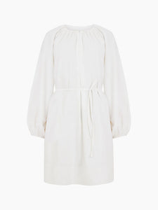 French Connection Alora Zip Dress - Linen White