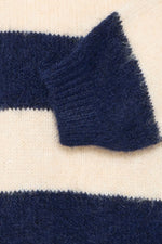 Load image into Gallery viewer, Ichi Sriped Crew Neck Knitted Jumper
