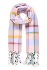 Load image into Gallery viewer, Ichi Bright Checked Scarf
