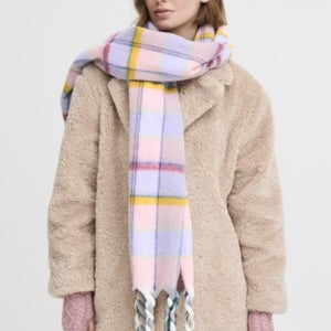 Ichi Bright Checked Scarf