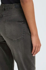 Load image into Gallery viewer, Ichi Raven Straight Leg Cropped Jean
