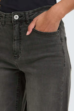 Load image into Gallery viewer, Ichi Raven Straight Leg Cropped Jean
