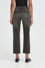 Load image into Gallery viewer, Ichi Raven Straight Leg Cropped Jean
