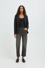 Load image into Gallery viewer, Ichi Raven Straight Leg Cropped Jean
