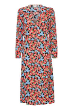 Load image into Gallery viewer, ICHI Floral Print Midi Dress - Multi AOP

