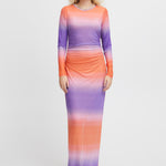 Load image into Gallery viewer, ICHI Gradient Full Length Dress - Multi Fading Aop

