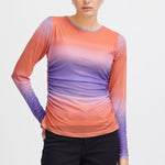 Load image into Gallery viewer, ICHI Gradient Long Sleeve Top -  Multi Fading Aop
