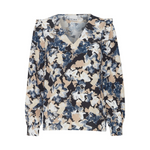 Load image into Gallery viewer, ICHI Print Long Sleeve Blouse - Big Total Eclipse
