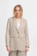 Load image into Gallery viewer, ICHI Kate Relaxed Fit Blazer - Doeskin

