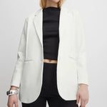 Load image into Gallery viewer, ICHI Kate Relaxed Blazer - Cloud Dancer
