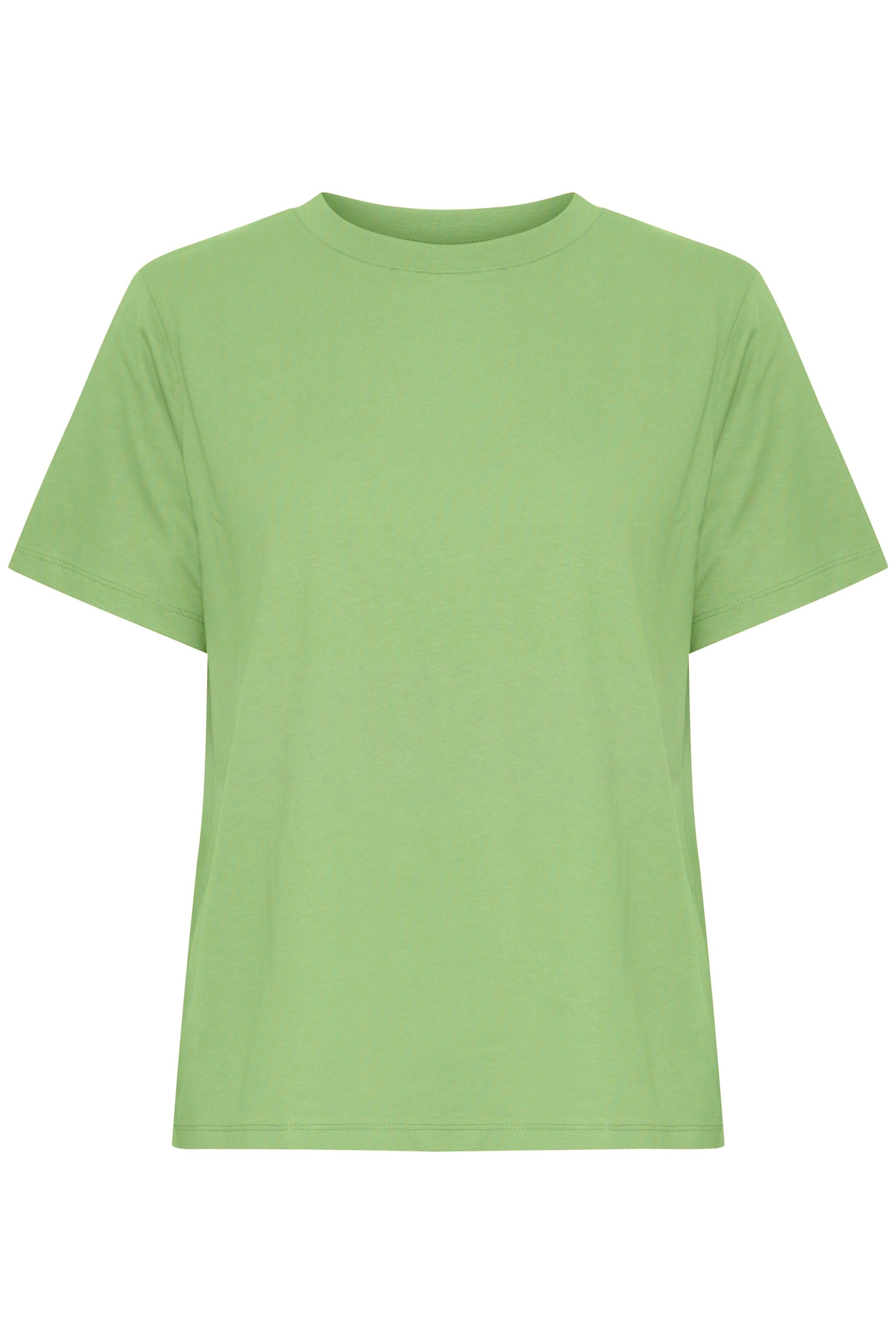 ICHI Everyday Relaxed Plain T-Shirt - Green Tea