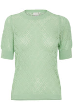 Load image into Gallery viewer, ICHI Short Sleeve Knit - Sprucestone
