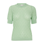 Load image into Gallery viewer, ICHI Short Sleeve Knit - Sprucestone
