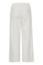 Load image into Gallery viewer, ICHI Soft Wide Leg Cropped Joggers - Cloud Dancer
