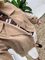 Load image into Gallery viewer, Suede Bomber Jacket
