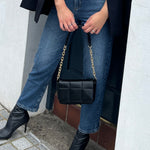 Load image into Gallery viewer, Rebecca Puffer Small Shoulder Bag - Black
