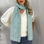 Load image into Gallery viewer, Sisley Bouclé Scarf - Light Blue
