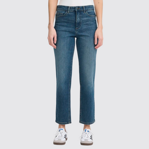 Ichi Raven Straight Leg Cropped Jean