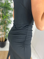 Load image into Gallery viewer, Viviana Sleeveless Full Length Dress - Black
