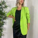 Load image into Gallery viewer, ICHI Lexi Relaxed Fit Blazer - Parrot Green
