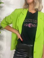 Load image into Gallery viewer, ICHI Lexi Relaxed Fit Blazer - Parrot Green
