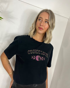 Alexa Graphic Cosmic Love T-Shirt - Black