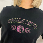 Load image into Gallery viewer, Alexa Graphic Cosmic Love T-Shirt - Black
