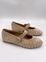 Load image into Gallery viewer, Faux Suede Diamonte Pump
