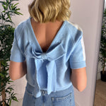 Load image into Gallery viewer, Short Sleeve Bow Back Knit
