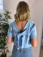 Load image into Gallery viewer, Short Sleeve Bow Back Knit
