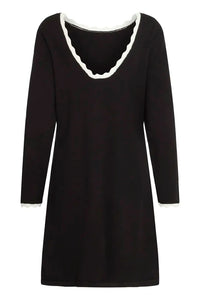 Ichi Shift Dress With Low Back