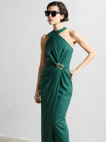 Load image into Gallery viewer, French Connection Aspen Linen Blend Halter Dress
