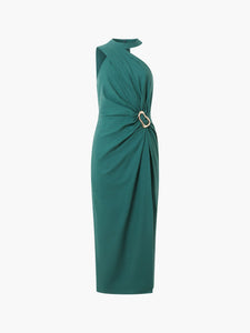 French Connection Aspen Linen Blend Halter Dress