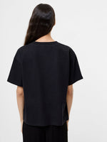 Load image into Gallery viewer, Pearl Hotfix Bow Short Sleeve T Shirt
