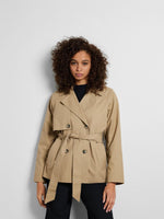 Load image into Gallery viewer, Selected Femme Short Trench Coat - Cornstalk
