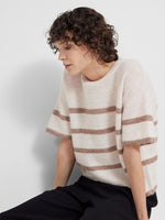 Load image into Gallery viewer, Selected Femme Short Sleeved Knitted Top - Birch
